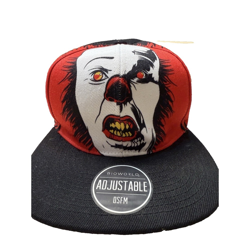 Pennywise Movie IT Killer Clown Cap BIOWORLD Snapback OSFM Stephen King Horror